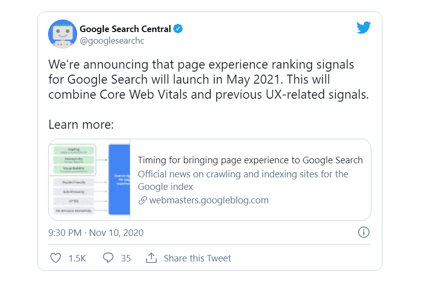Google Core Web Vitals