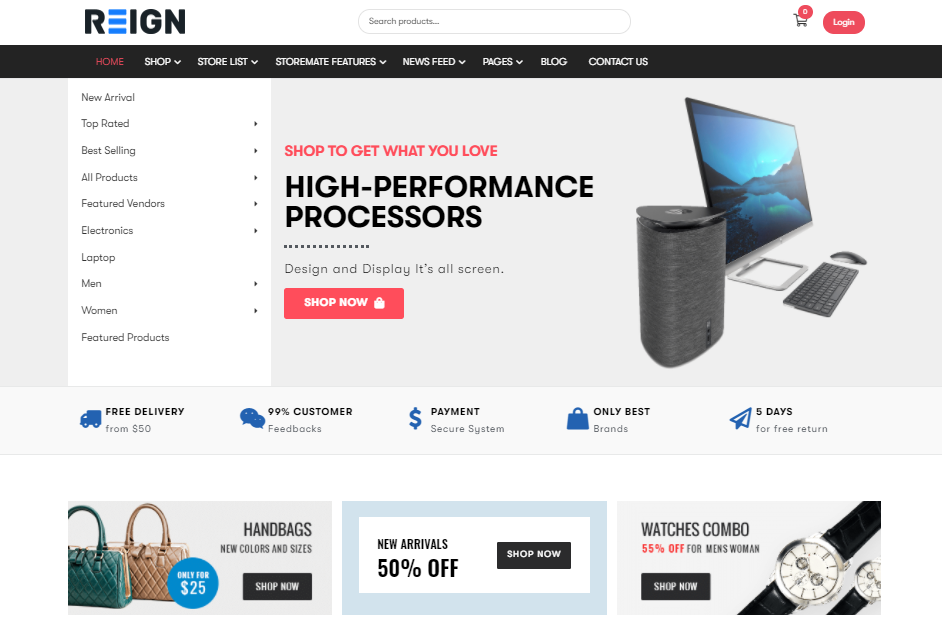 reign theme- Social Marketplace