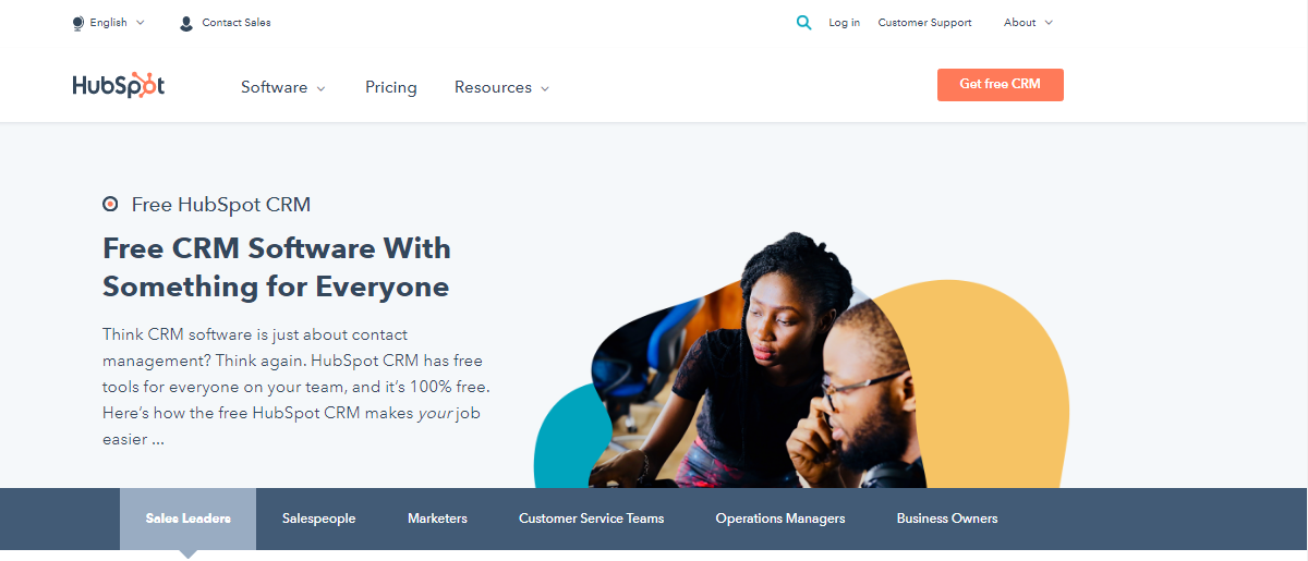 Hubspot CRM software- Best Shopify Apps