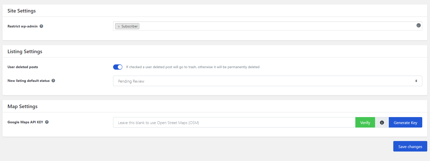 WP Geo Directory plugin