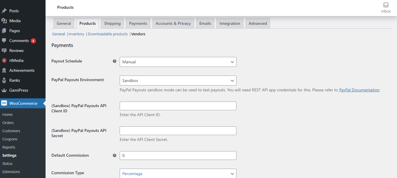 PayPal Setup