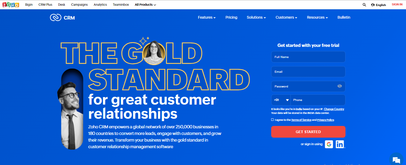 Zoho CRM and Marketing Software