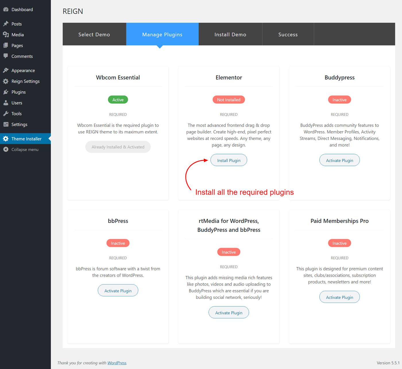 Install Community Demos