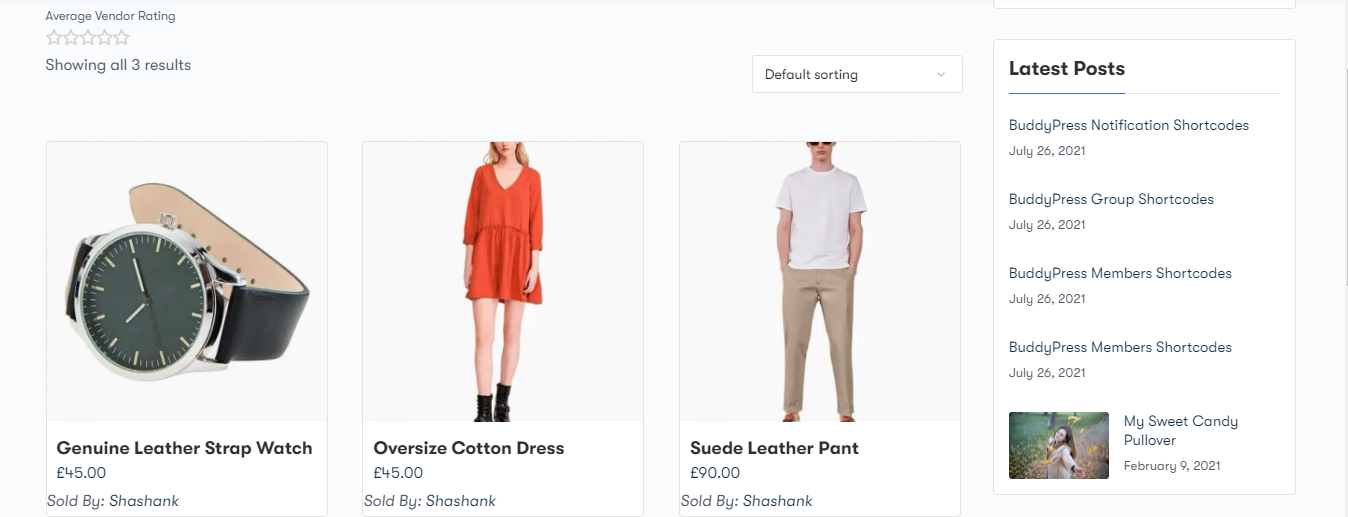Product Vendor