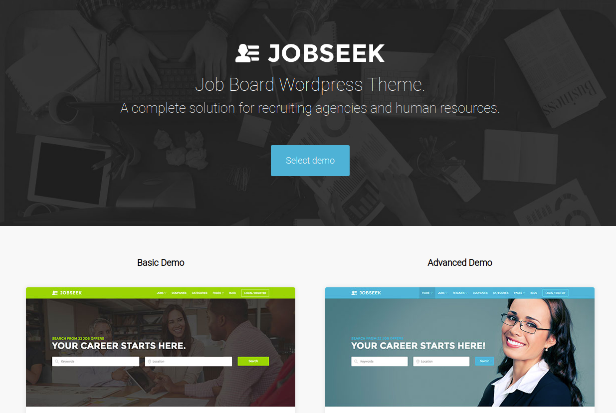Jobseek - Job Board WordPress Theme