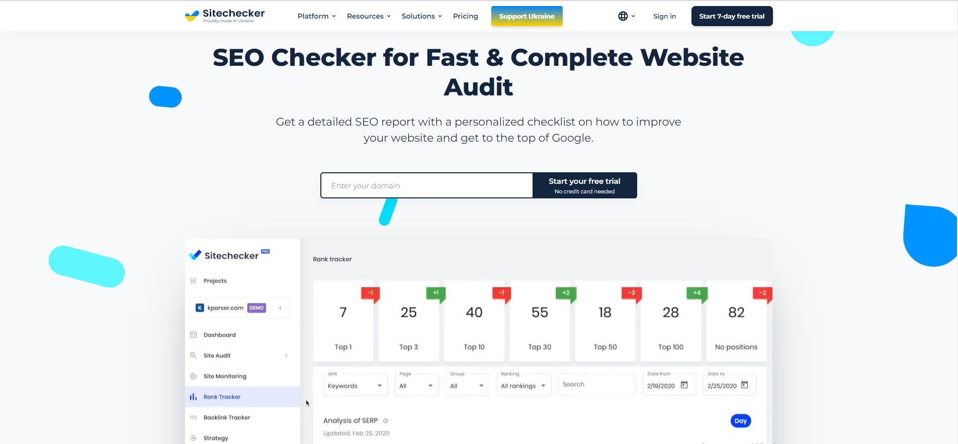 sitechecker- Domain Authority Checker websites