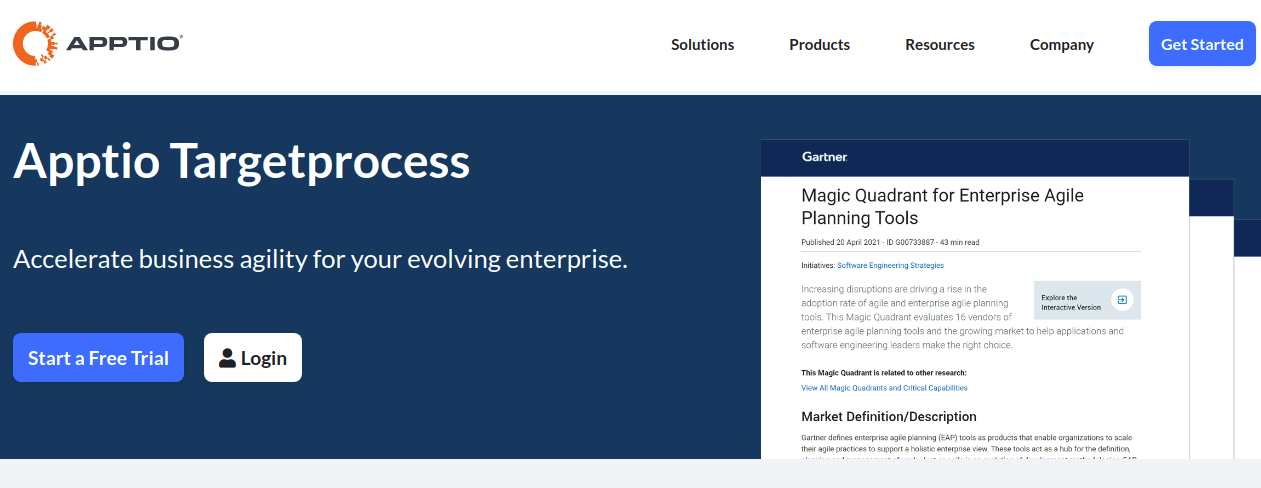 TargetProcess: Scrum Software Tools