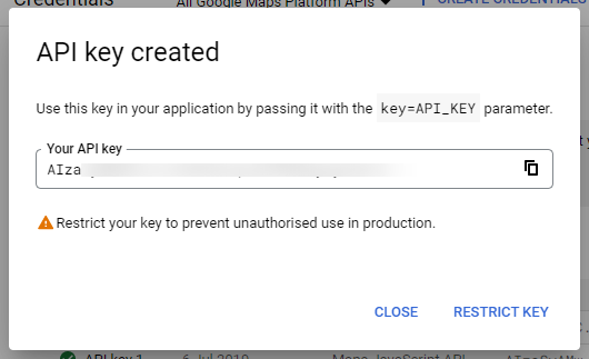 Create credentials