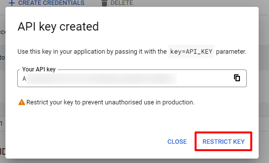 Restrict Key