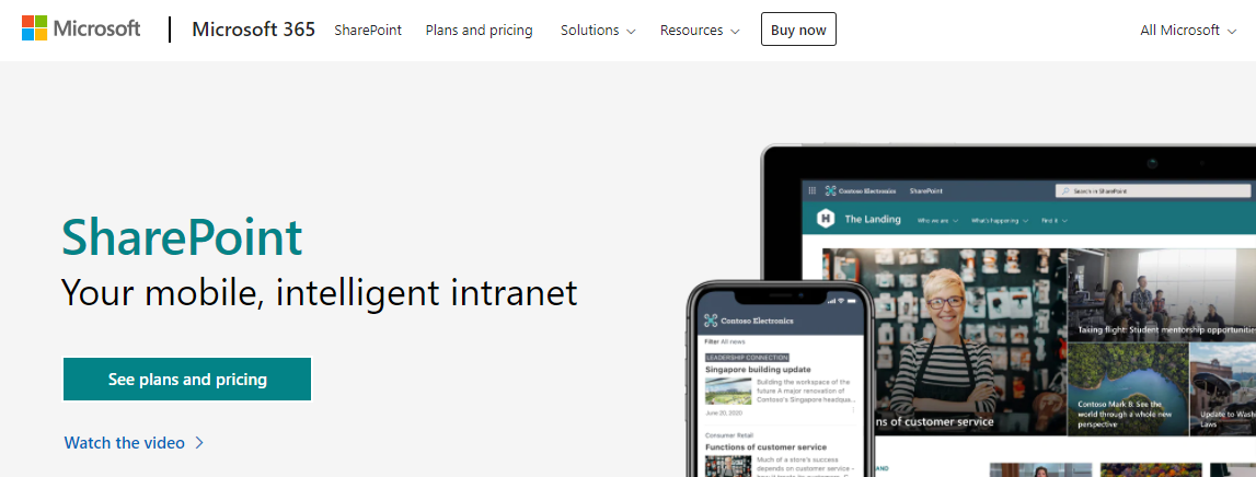 Microsoft SharePoint- Intranet Software