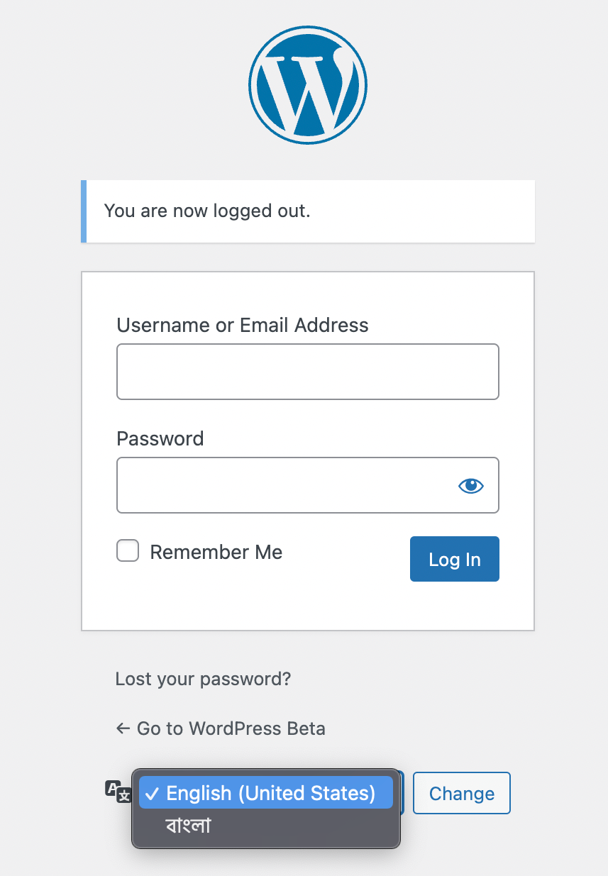 WordPress Login