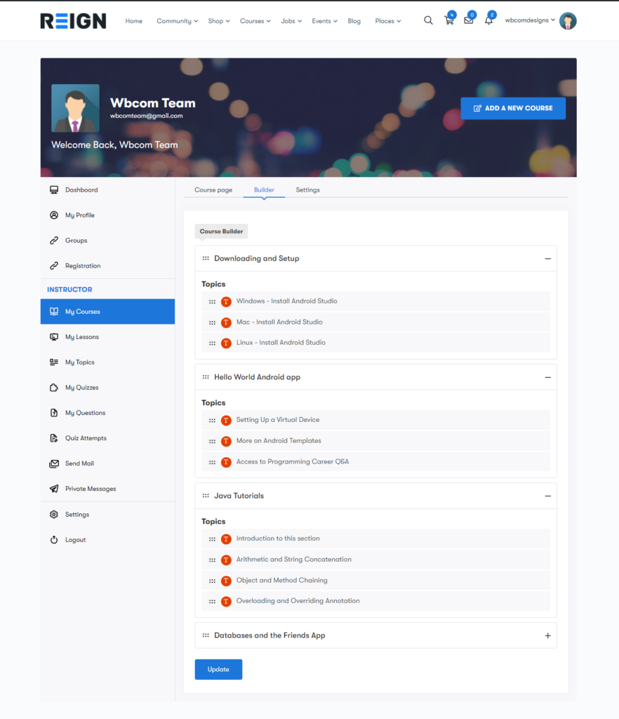 Learndash - Frontend Course Builder