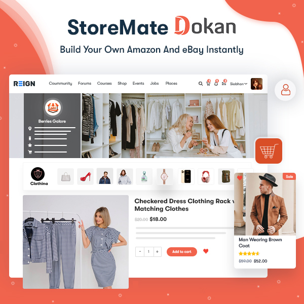 Dokan multivendor theme
