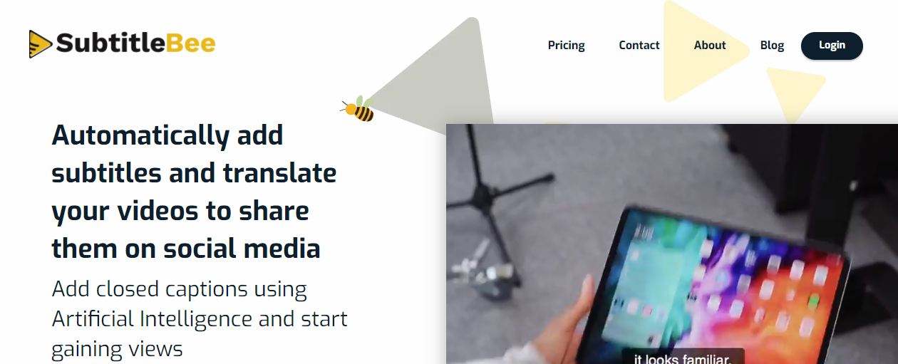 SubtitleBee- Subtitle Generating Tools