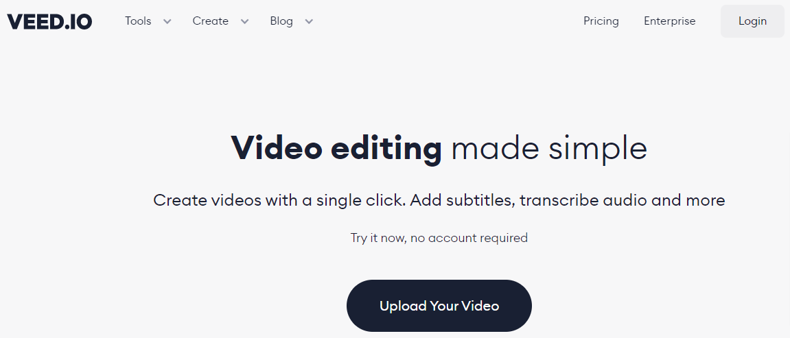 VEED.IO- Subtitle Generating Tools