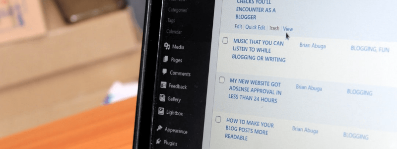 WordPress Dashboard