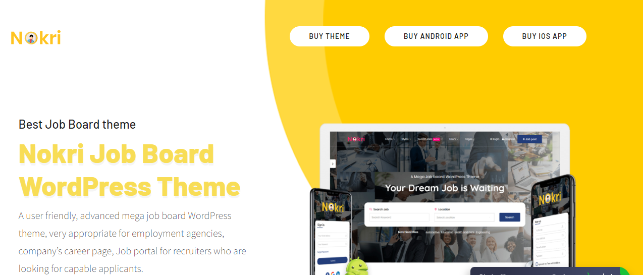 Best job board WordPress theme