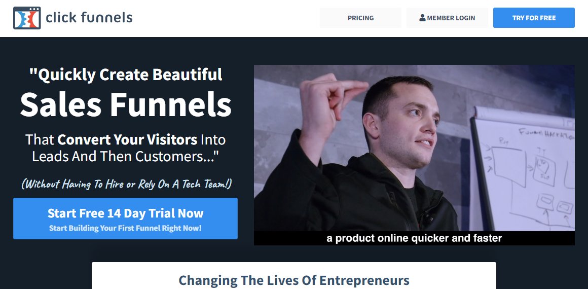 Clickfunnels- Best alternative to Kajabi
