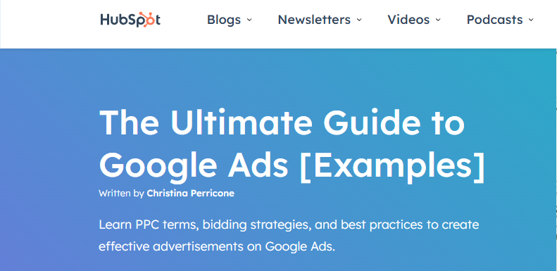 Hubspot’s Google Adwords Tool