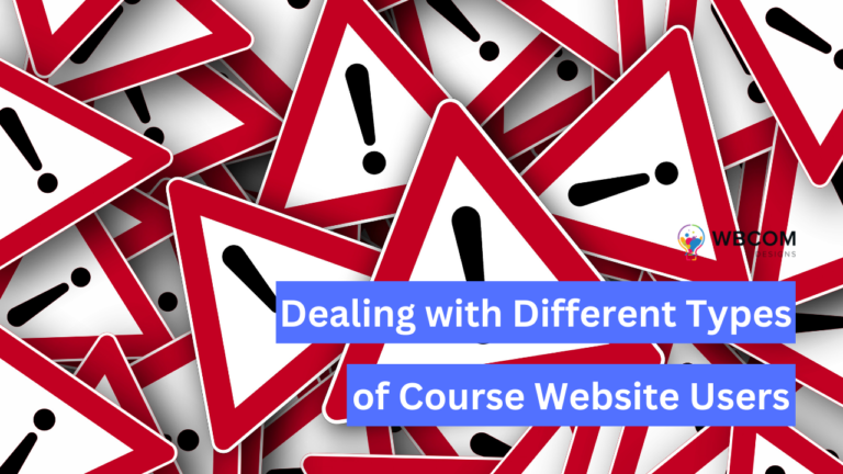 From Trolls to Spammers: Dealing with Different Types of Course Website Users