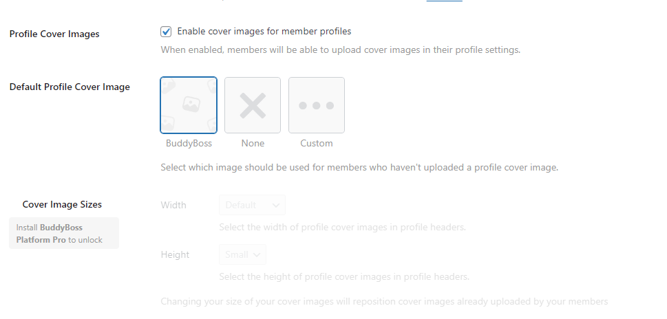 Profile Cover Photo Repositioning