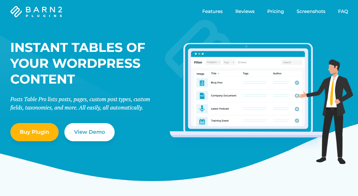 Posts Table Pro