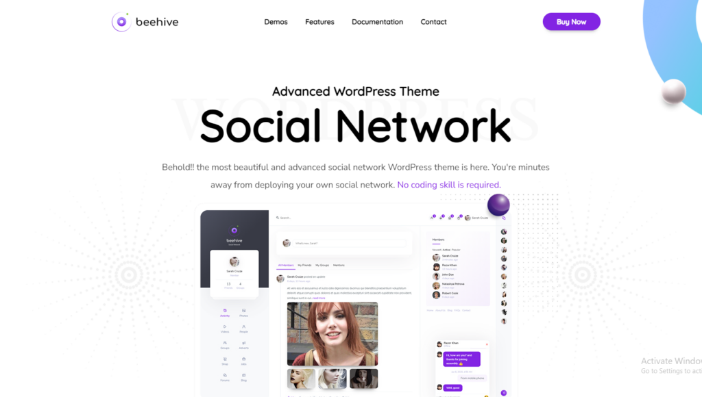 Beehive Community theme