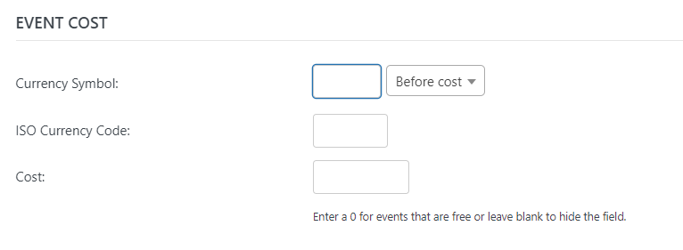 Event Cost