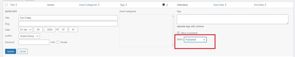 Review and publish