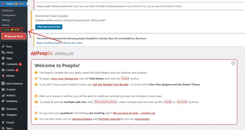 PeepSp add-ons