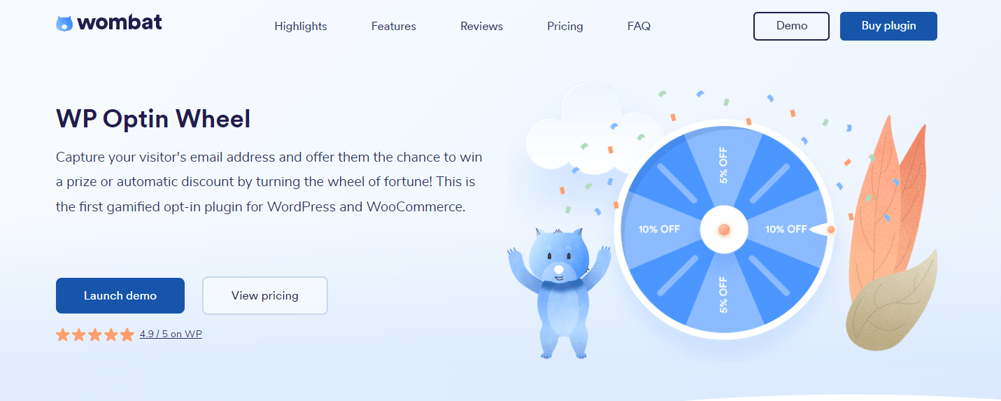 WP Wheel Point plugin