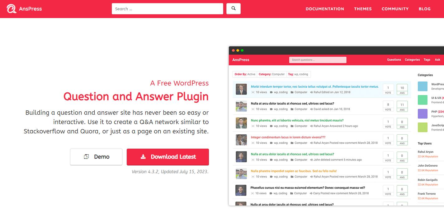 AnsPress plugin
