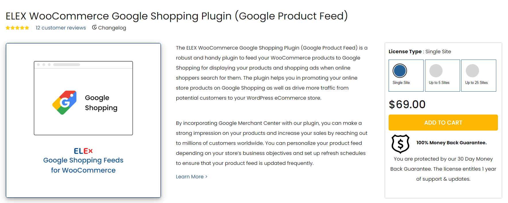 ELEX WooCommerce Google Shopping Plugin