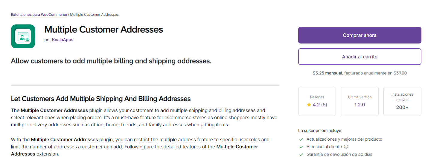 Multiple Customer Addresses