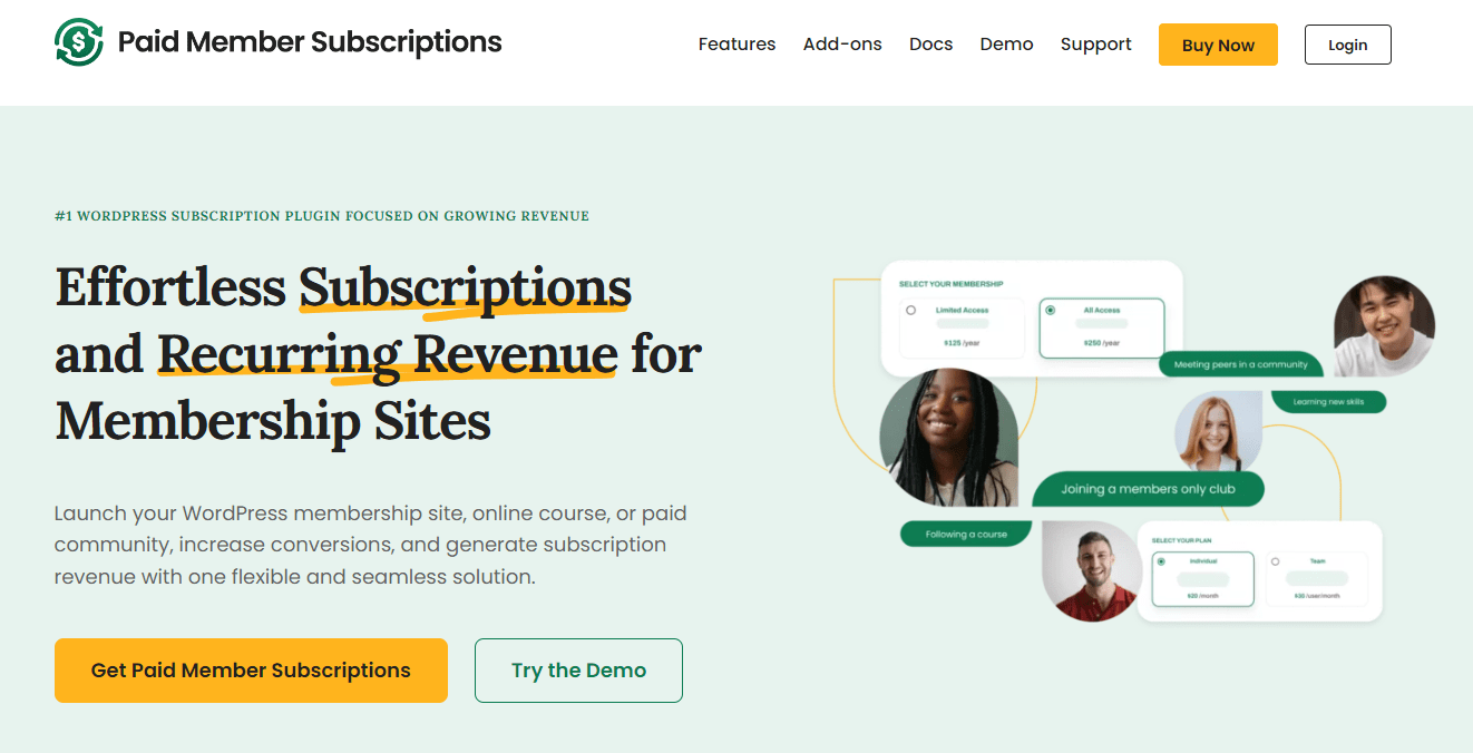 Paid Member Subscription plugin