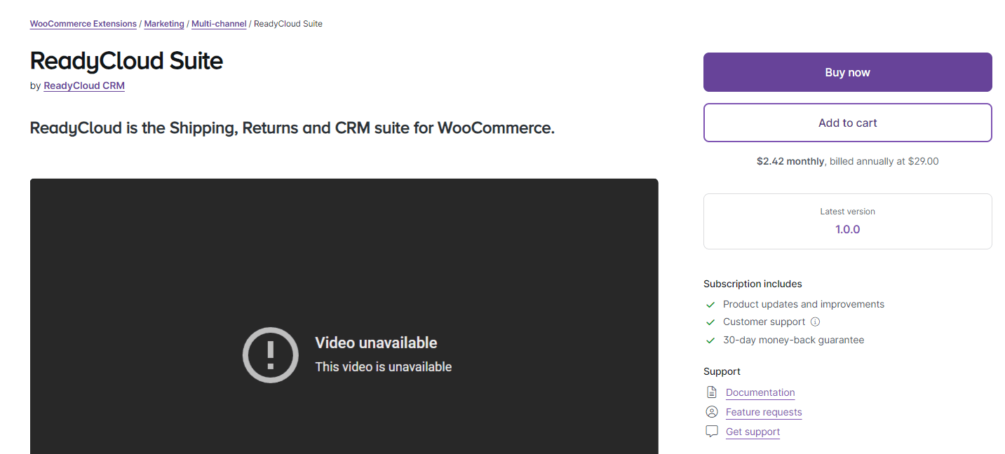ReadyCloud Suite plugin