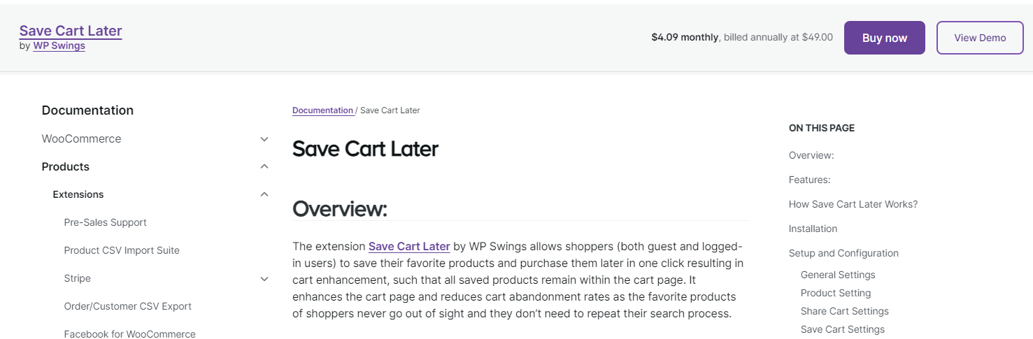 WooCommerce plugin