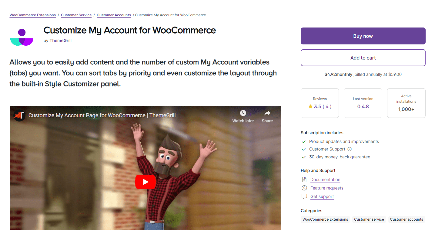 Themegrill woocommerce plugin