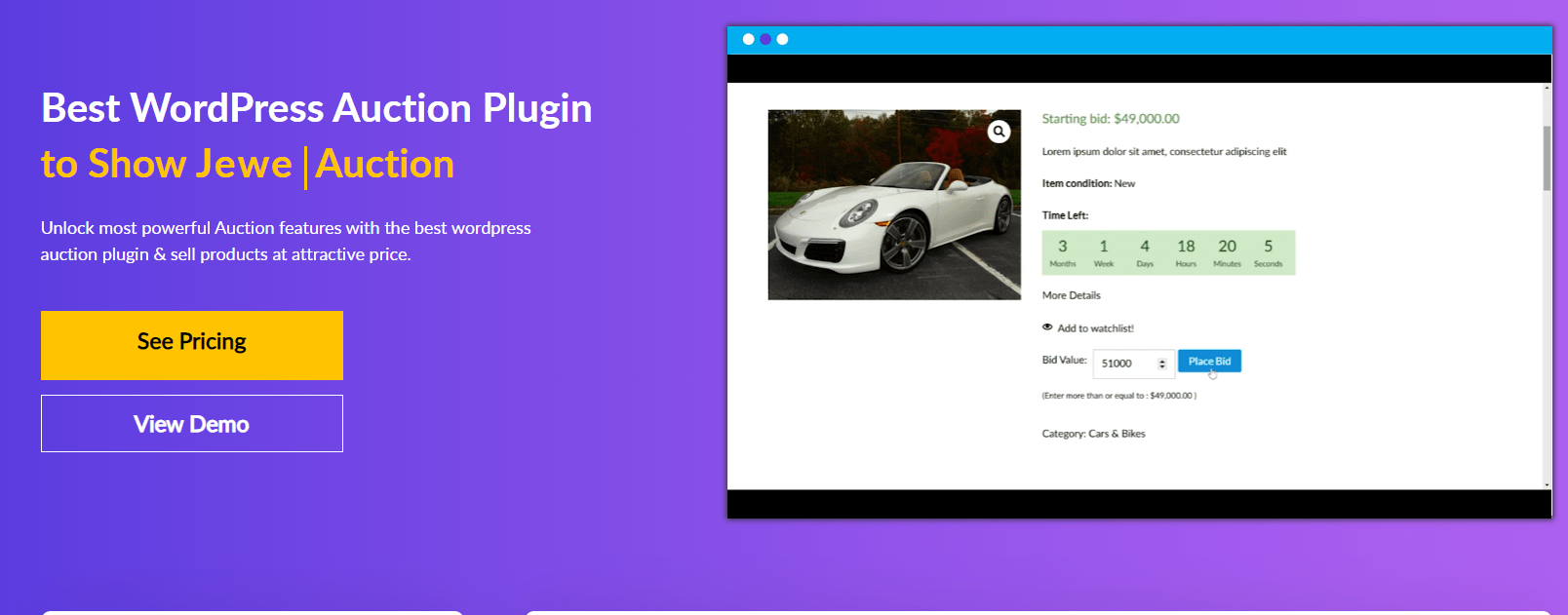 Ultimate Woo Auction plugin