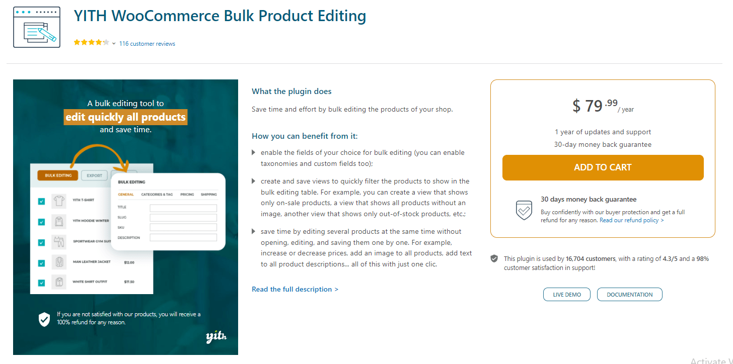 YITH WooCommerce Bulk Product Editing
