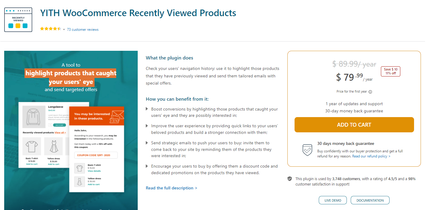 YITH WooCommerce Recently Viewed Products