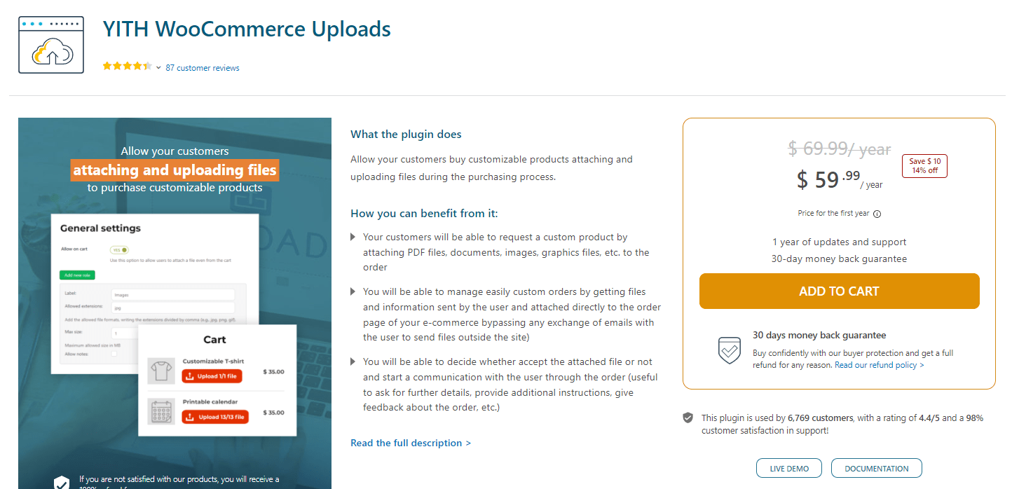 YITH WooCommerce Uploads