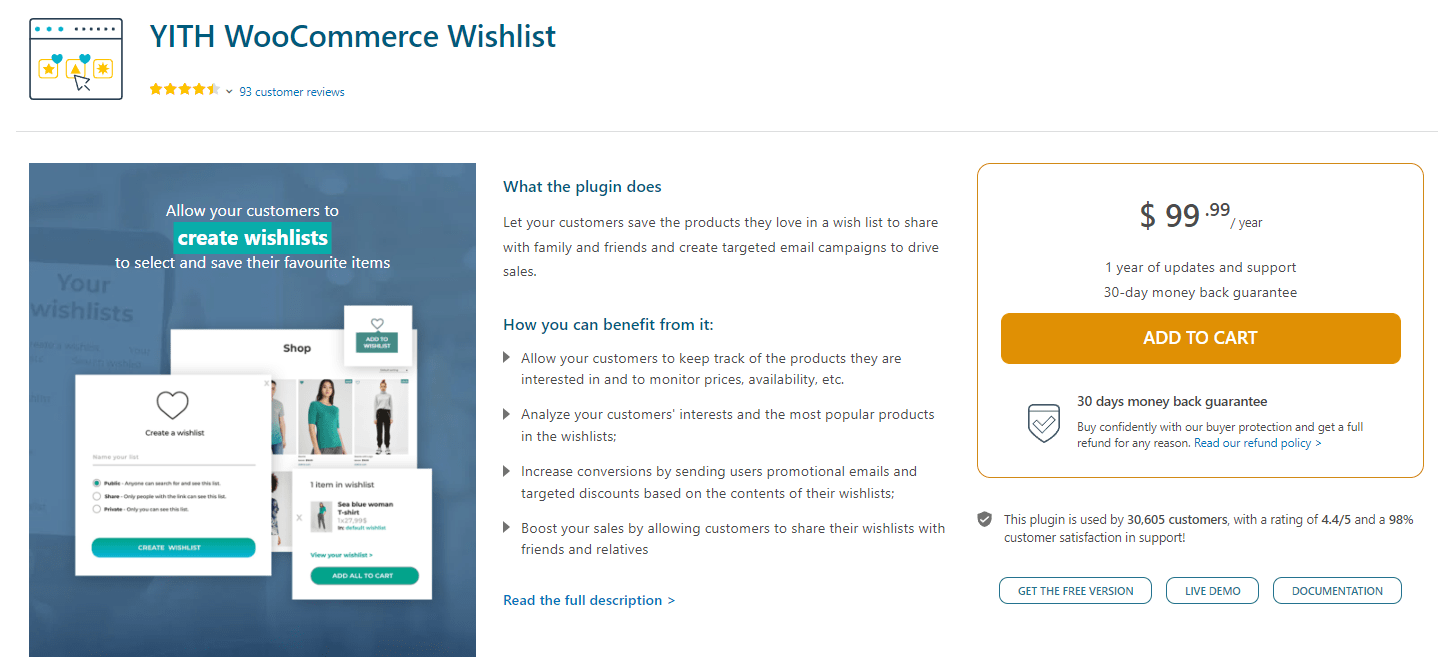 YITH WooCommerce Wishlist