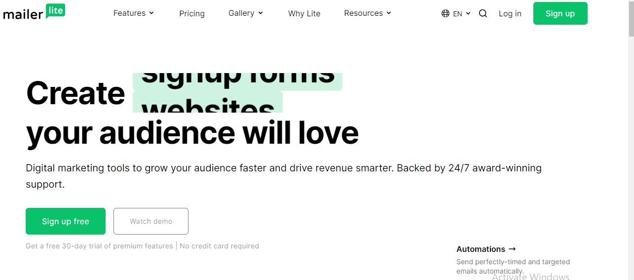 MailerLite- Email Marketing Tools 
