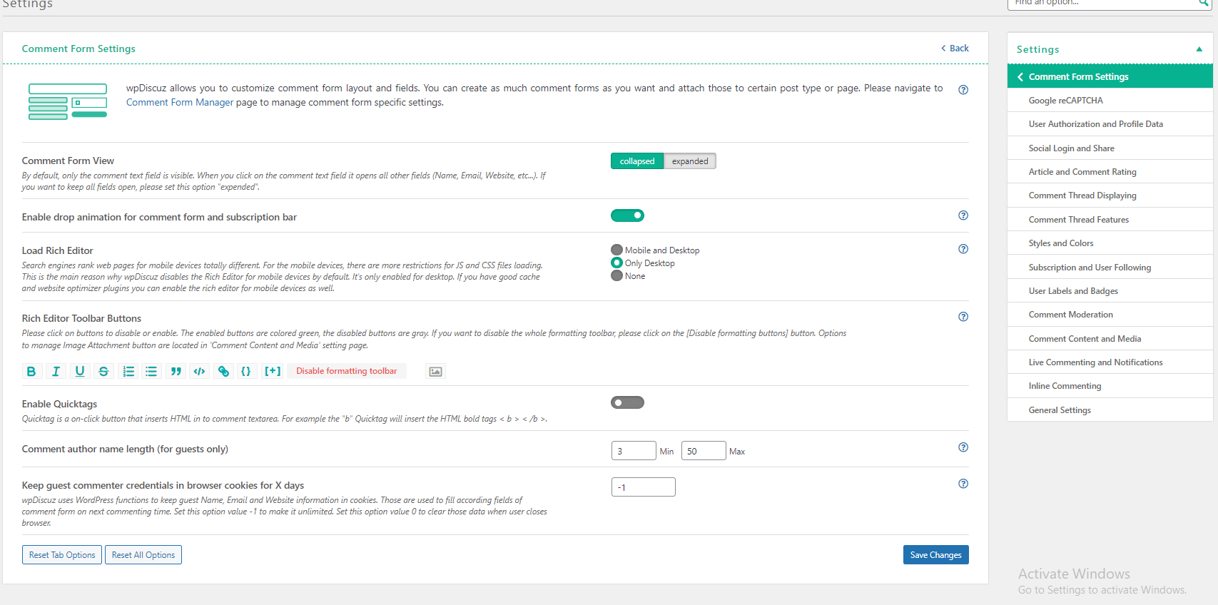 Comment Form