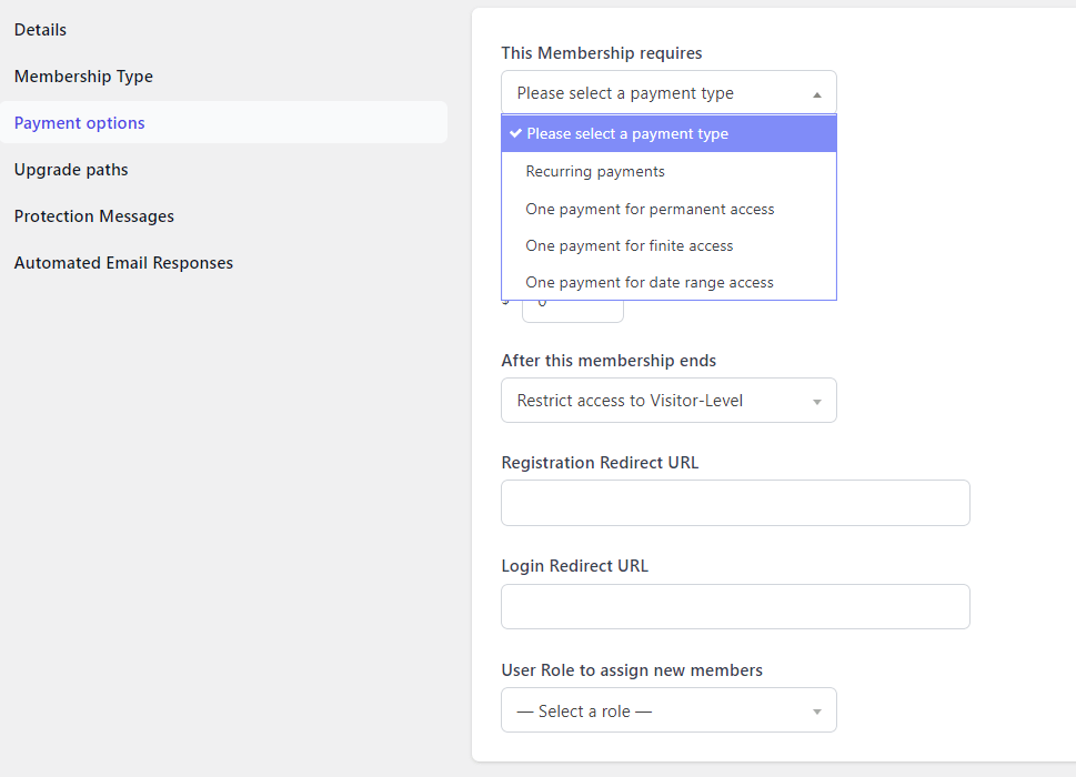 Payment Option