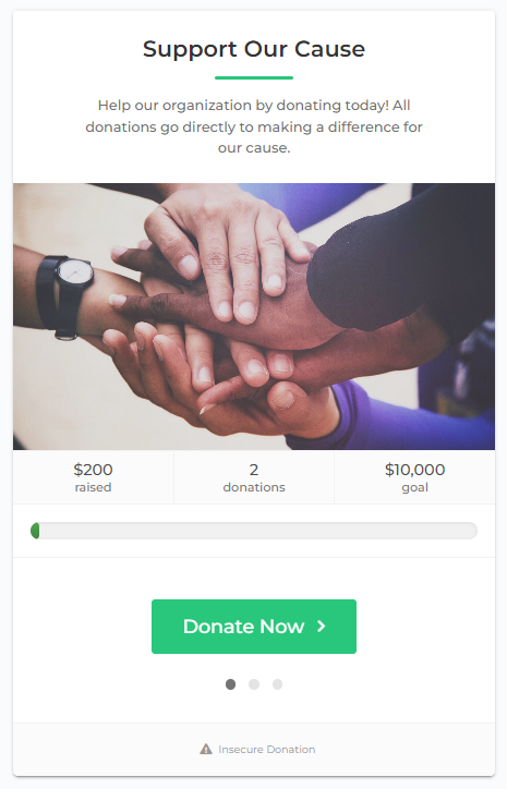 Peer to Peer donation