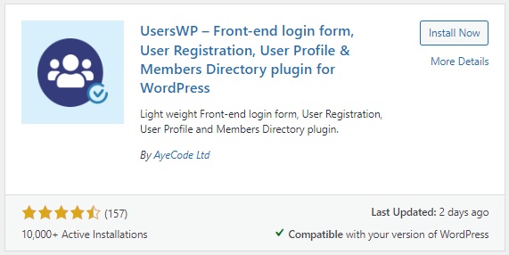 UserWP Installation