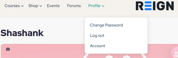 UserWP menu