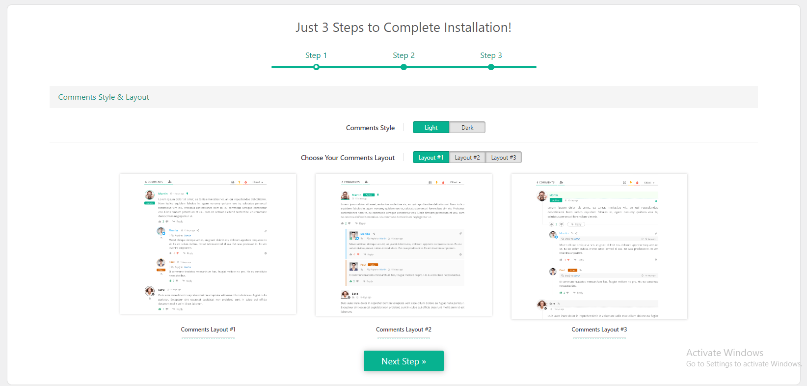 WPdiscuz Setting configration